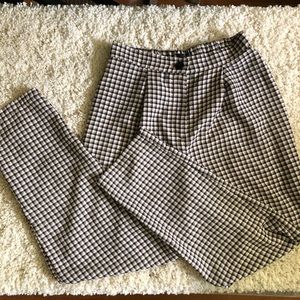 H&M Divided Plaid High Rise Pants